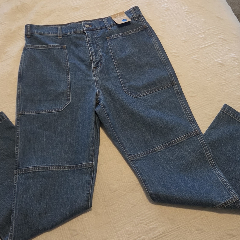 NWT Madewell '90s Straight Medium Blue High-Rise Jeans